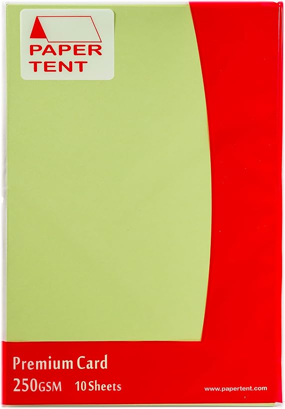 Papertent A4 Premium Card 250gsm 10 Sheets per Pack - Apple