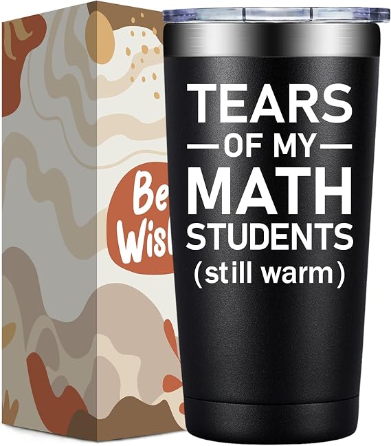 Math Teacher Gifts - Math Gifts for Men Women - 20oz Tumbler