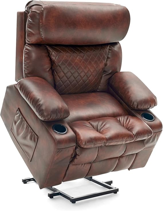 Redlife Oversized Dual Motor Power Lift Recliner for Elderly