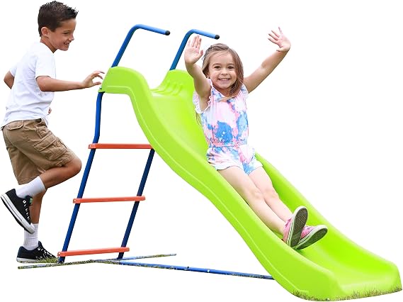 Outdoor Slide for Kids, Playground Slide, Swing Set Slide, Slide Playground, 6 Ft Slide for Swing Set, 6ft Deck Slide, Indoor/Outdoor Slide for Kids - Swingset Slide Replacement
