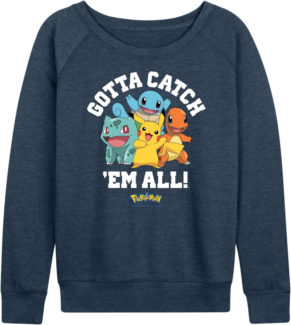 HYBRID APPAREL - Pokémon - Gotta Catch Em All Group - Womens Lightweight French Terry Pullover