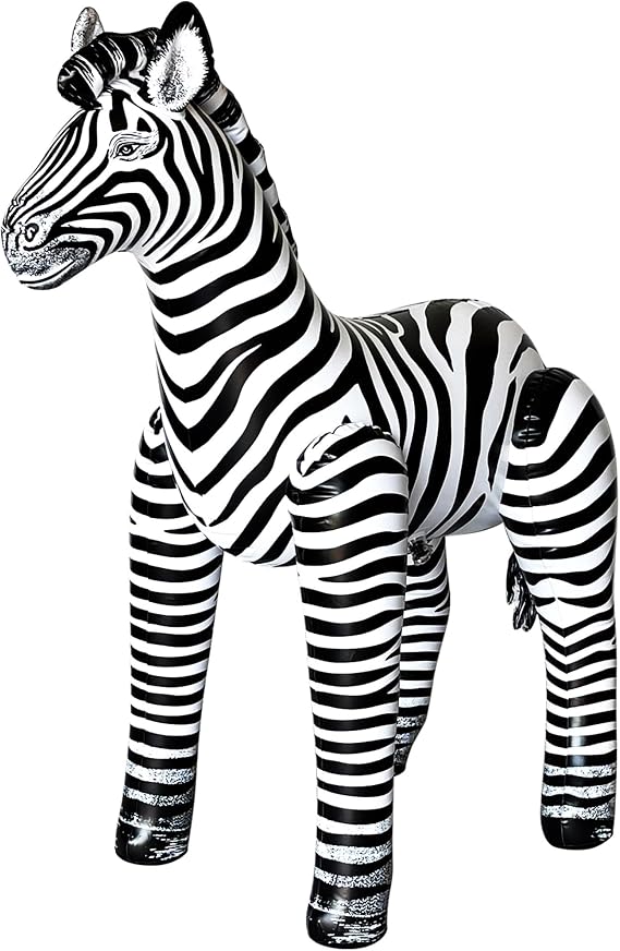 Jet Creations an-ZEB3 Inflatable Zebra, 32"