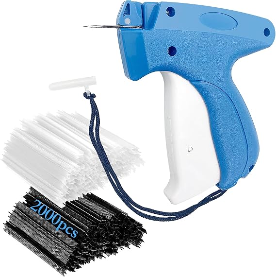 2001 Pieces Tagging Gun Kit, Tagging Gun for Clothing with 2000pcs 0.24 Inch Bars Fasteners, Fine All Steel Needles Price Tag Gun Kit for Clothes Labeler