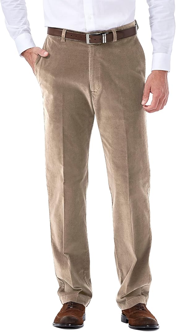 Haggar Mens Classic Fit Premium Stretch Corduroy Pant