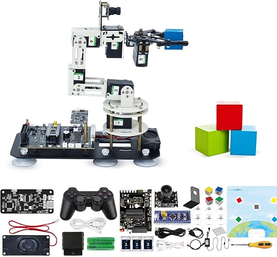 Yahboom ROS2 Robotic Arm Embodied Intelligence, 3D Spatial Recognition, Virtual Machine PC Control, AI Large Model Voice Module (Superior Kit)