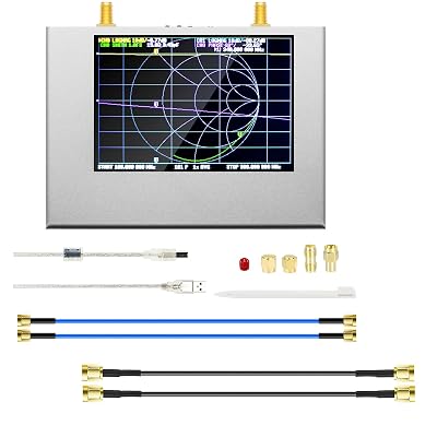 Upgraded AURSINC NanoVNA V2 PLUS4 Vector Network Analyzer with 2PCS SMA Male to Male Coax Cable
