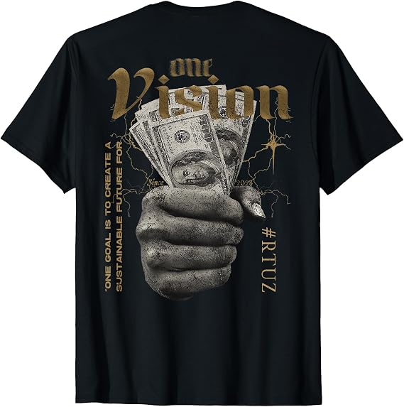 Hip Hop Vintage Hipster Edgy Urban Y2K Back Print Streetwear T-Shirt