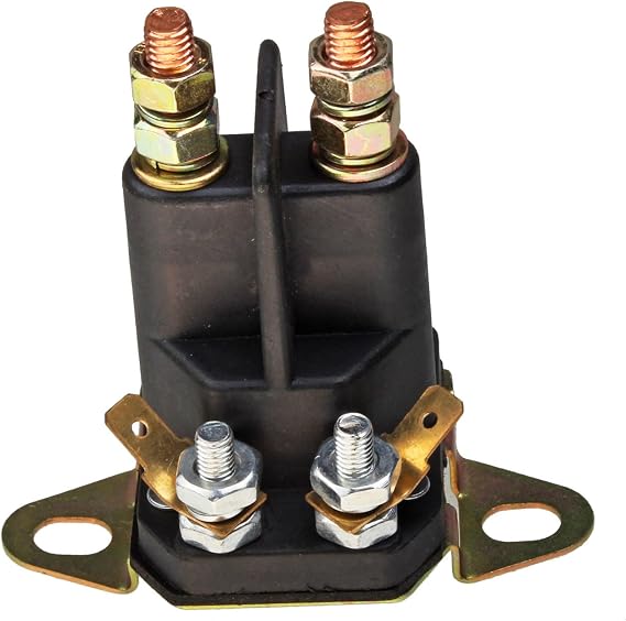 JEENDA 532178861 Starter Solenoid Relay Switch 145673 192507 12V | Compatible with Husqvarna Poulan AYP Briggs & Stratton Engine MTD Sears Craftsman Toro Lawn Mowers 109081X 109446X 532109081