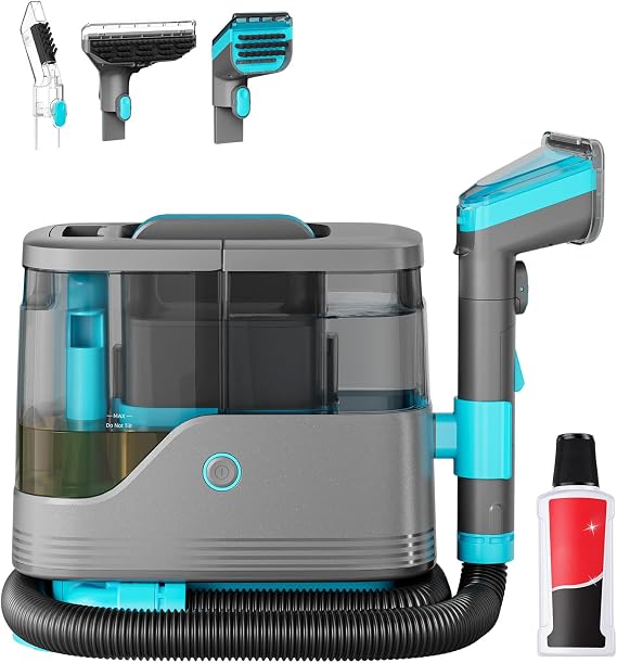 NEWBULIG Carpet and Upholstery Cleaner Machine Portable Carpet Shampooer