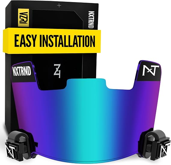 Nxtrnd VZR1 Football Visor, Flat Lens Technology, Fits Adult & Youth Football Helmets