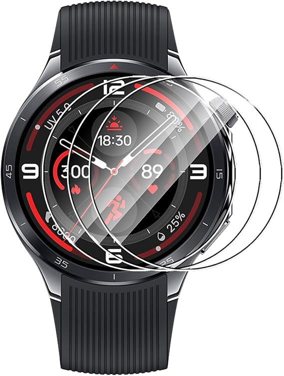 3 piezas de protección de pantalla para OnePlus Watch 3, vidrio templado, instalación fácil, sin burbujas, antiarañazos