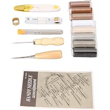30PCS Leather Rep Sewing Kit Large Eye Stitching Leather Working Tools and Supplies for Leather Craft Leather Rep Sewing KitLeather Working ToolsLeather Sewing KitLeather