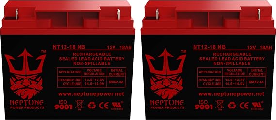 Replacement for Merits Merits Pioneer 1 S2353 12V 18Ah SLA Mobility Scooters Battery - 2 Pack