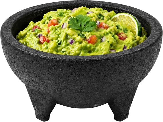 Restaurantware 56 oz Black Plastic Thermal Molcajete Bowl