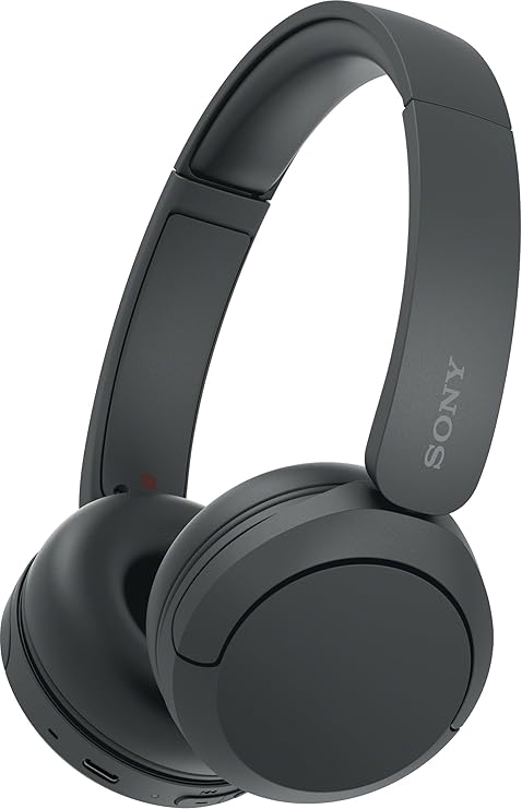 Sony WH-CH520 Kablosuz Bluetooth Kafa Kulaklığı, Ses, Hafif Tasarım, 50 Saat Pil, Hızlı Şarj, Ekolayzır, Net Aramalar, iOS ve Android - Siyah | 50 saate kadar, Bluetooth, Hızlı şarj
