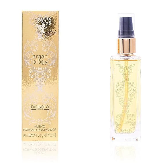 SALERM - Argan Oil Hair Serum - Biokera Arganology - 60 ml - for Very Dry and Damaged Hair - Nutrition and Shine - Revitalizes Hair - Extra Hydration