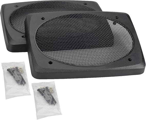 Magnadyne 6"x9" Speaker Grills, Black Wire Mesh, Sold as a Pair