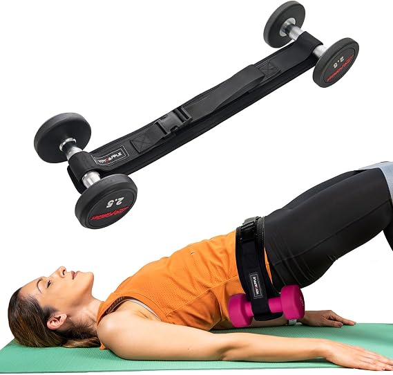 Dumbbell Hip Thrust Belt,Thick Padding Booty Belt for Hip Thrust,Dumbbell Belt for Hip Thrust,Glute Trainer and Booty Builder