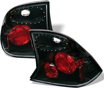 Spyder Auto 5003072 Euro Style Tail Lights BlackClear
