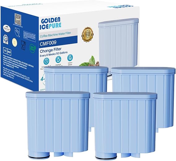 GOLDEN ICEPURE Coffee Machine Water Filter for Philips AquaClean 4-Pack