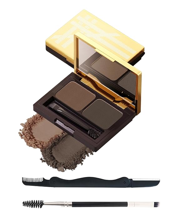 Eyebrow Powder Palette, Eye brow Tinting Filler Kit with Razor for Women-02