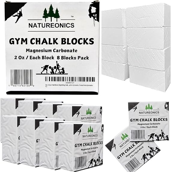 Chalk Blocks, Gym Chalk Blocks, Chalk Blocks for Weight Lifting, Chalk Blocks for Climbing, Hand Chalk, Chalk for Work Out, Chalk for Gymnastics, Pommel Horse Gymnastics-1Lb