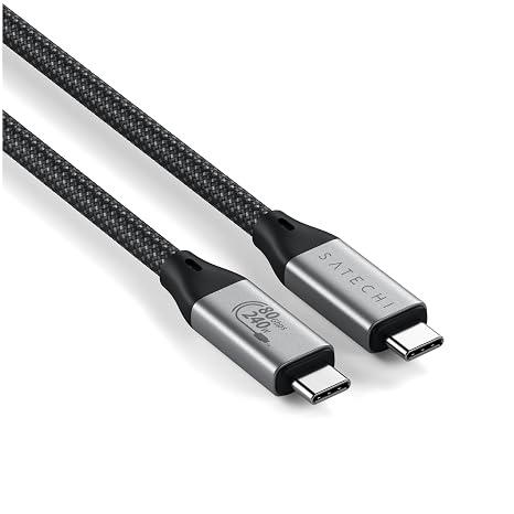 Satechi USB4 V2 Pro Cable, 240W Charging, Up to 120Gbps Data Transfer