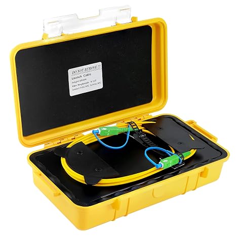SC/APC SM(9/125) OTDR Connector OTDR Launch Cable Box Dead Zone Eliminator 1310/1550nm OTDR Fiber Optic Cable Test Too (2000m)