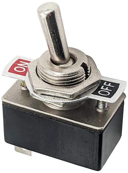Standard SPST Toggle Switch - ON-Off - 2-Pin Solder Lug Termination - by Electronix Express