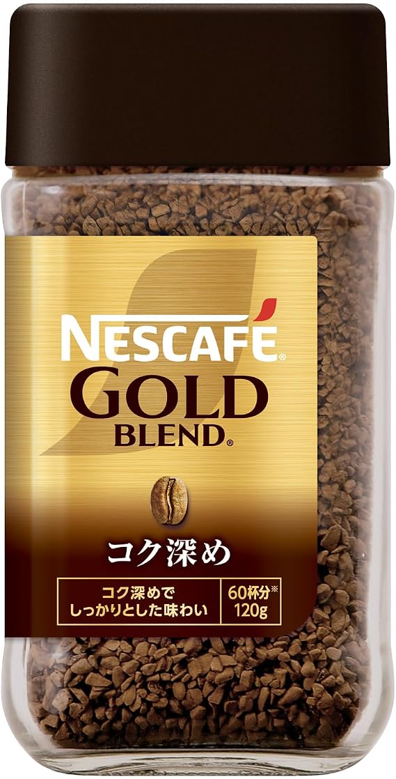 Nescafe Gold Blend, Deep Flavor, 4.2 oz 120 g 60 servings, Bottle, Regular Soluble Coffee