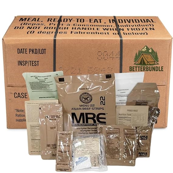 2026 Inspection MRE, U.S. MRE Meals, Emergency Supplies, Emergency Food Supply, Survival Food w/ Flameless Heater, Ready Meals (Variety Pack of 12) (A or B Case Selected at Random) FRESH STOCK - 10 Year Shelf Life from Inspection Date 2023 Pack / 2025 Inspection