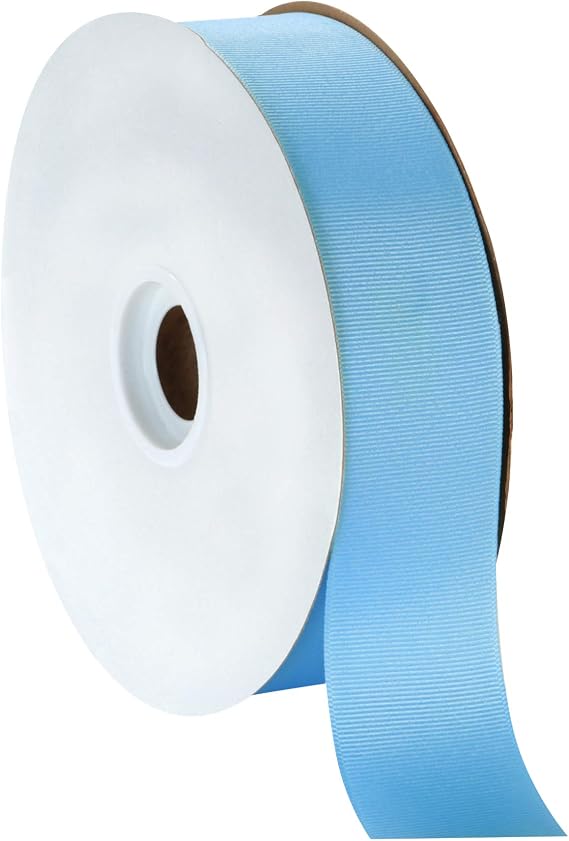 BERWICK Offray 1.5" Grosgrain Ribbon, Blue, 50 Yards