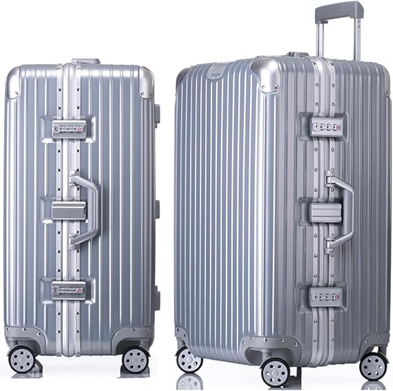 Suitcases Aluminum Frame Hardside Zipperless Carry on Luggage Large Suitcases with Wheels 30 Inch,1,24in