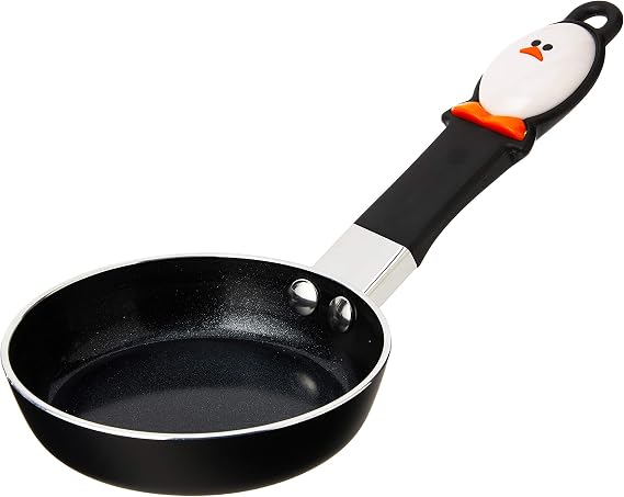 Joie Mini Egg Frying Pan, Small Nonstick Skillet, Heat-Resistant Handle, Perfect Breakfast for One, Ideal for Egg Sandwiches and Pancakes, 4.5 Inch, BPA-Free, PFOA-Free