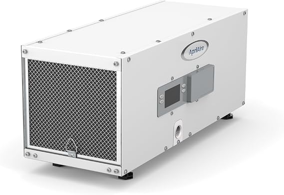 AprilAire E050 Dehumidifier Compact, 50 PPD for Crawl Spaces, Attics, Garages, Basements up to 1,600 Sq. Ft., Part of the AprilAire Healthy Air System