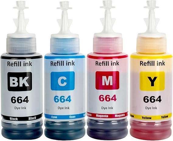 T664 Ink Refill Bottles Compatible for ET-2500 ET-2550 Printer