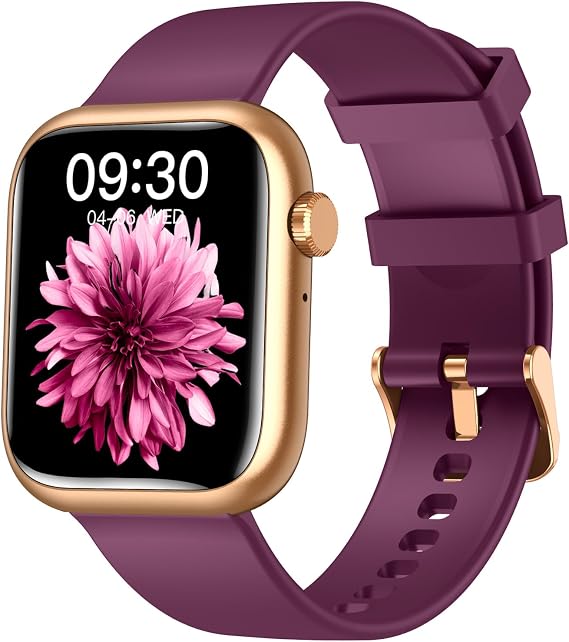 Smartwatch Women for Android Phones iOS: Smart Watches for Women Fitness Tracker 1.83" Touchscreen Waterproof Smartwatches Lady with Answer/Make Call Blood Pressure Heart Rate Sport Pedometer Monitor