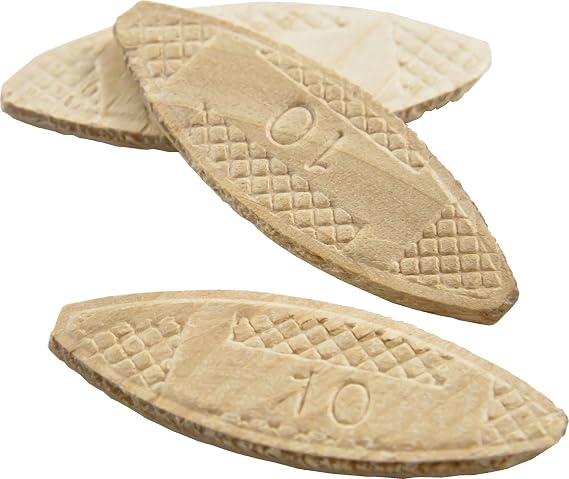 Wolfcraft 2922405 Compressed Wafer Shaped Wood Joining Biscuits, #10, 50 Piece Bag
