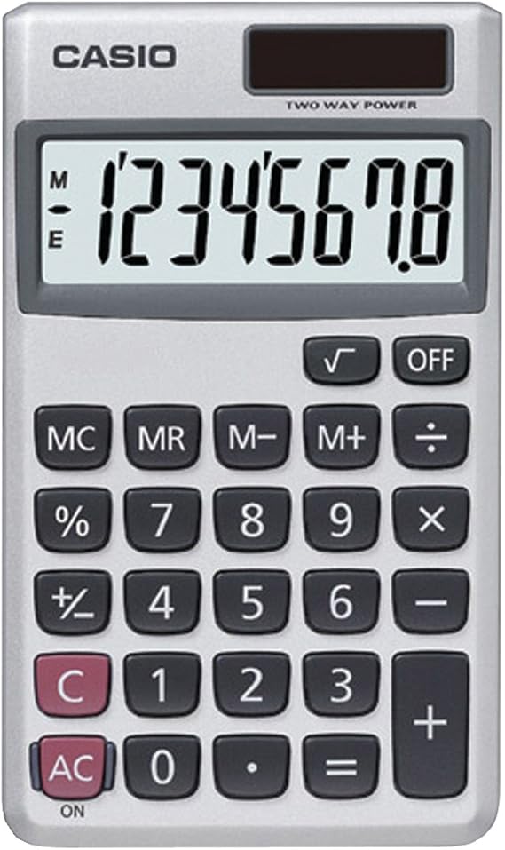 Casio SL-300SV Solar Powered Standard Function Calculator / 10 Pack