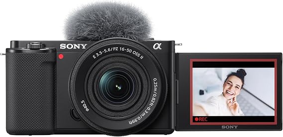 Sony Alpha ZV-E10K (Previously ZV-E10L) with Upgraded SELP1650 (Ver 2) Power Zoom Lens | 24.2 MP Interchangeable-Lens Mirrorless vlog Camera, Made for Creators |APS-C Sensor 4K Movie Recording-Black