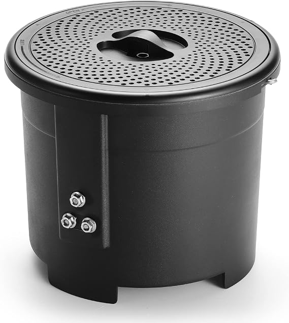 Airthereal Spare Bucket and Lid for R500 Revive Electric Kitchen Composter, Black