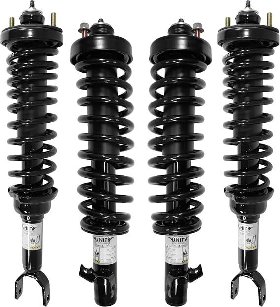 Unity 4-11541-15330-001 Front and Rear 4 Wheel Complete Strut Assembly Kit