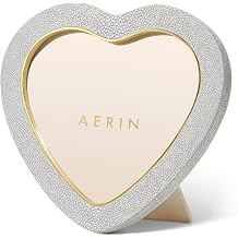 AERIN 40% PROMO Shagreen Heart Frame - Dove