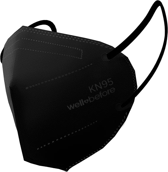 WellBefore KN95 Face Mask - 5-Layer Individually Wrapped Disposable Mask