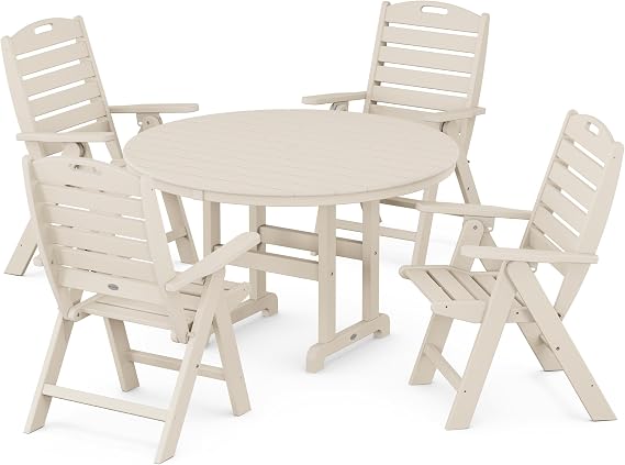 POLYWOOD Nautical Dining Set, Sand