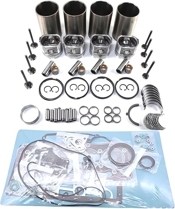 3L Engine Overhaul Rebuild Kit with Valve Kit for Hilux & Hiace 3L Diesel Engine 2.8 Litre 1989-1998 Engine Rebuild Repair Aftermarket Parts