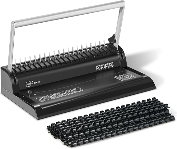 Binditek Binding Machine, 19Hole, 145 Sheets, for Letter Size, Fixed Margin
