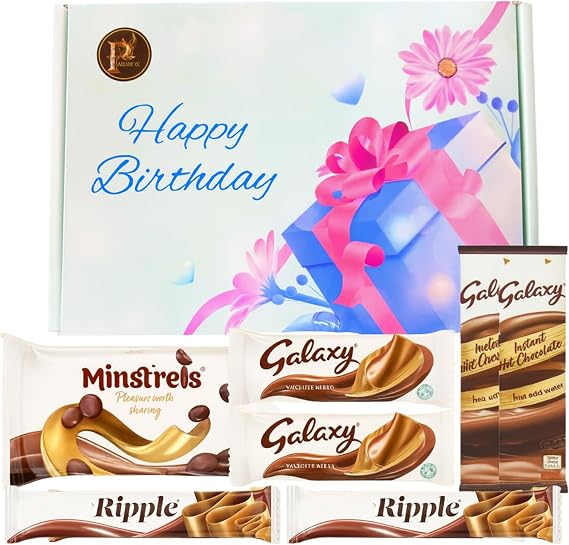 Galaxy Milk Chocolate Hamper Gift Treats Selection Box for Birthday Gifts for Women, Kids, Movie Snacks, Xmas Eve Box, Small Gifts, Sweets & Chocolate Lovers