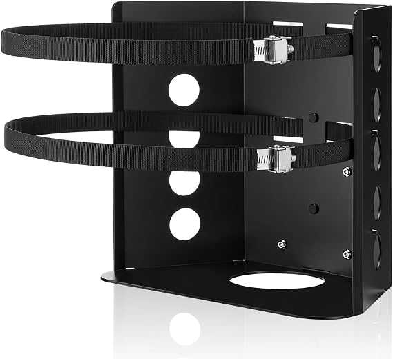 Hicarer 20 lb Propane Tank Mounting Bracket Heavy Duty Propane Tank Holder with Strap for Car Rv Trailers Truck Overland Vehicles and Boat