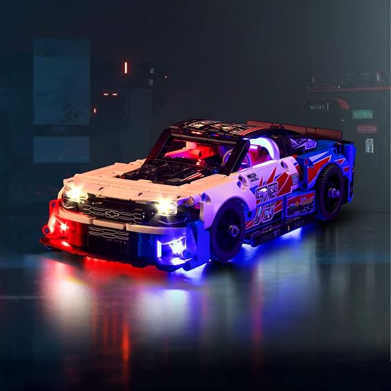 VONADO LED Light Kit Compatible with LEGO Technic NASCAR Next Gen Chevrolet Camaro ZL1 42153, DIY Model Car Lighting Compatible with Lego NASCAR 42153 (NO Model)